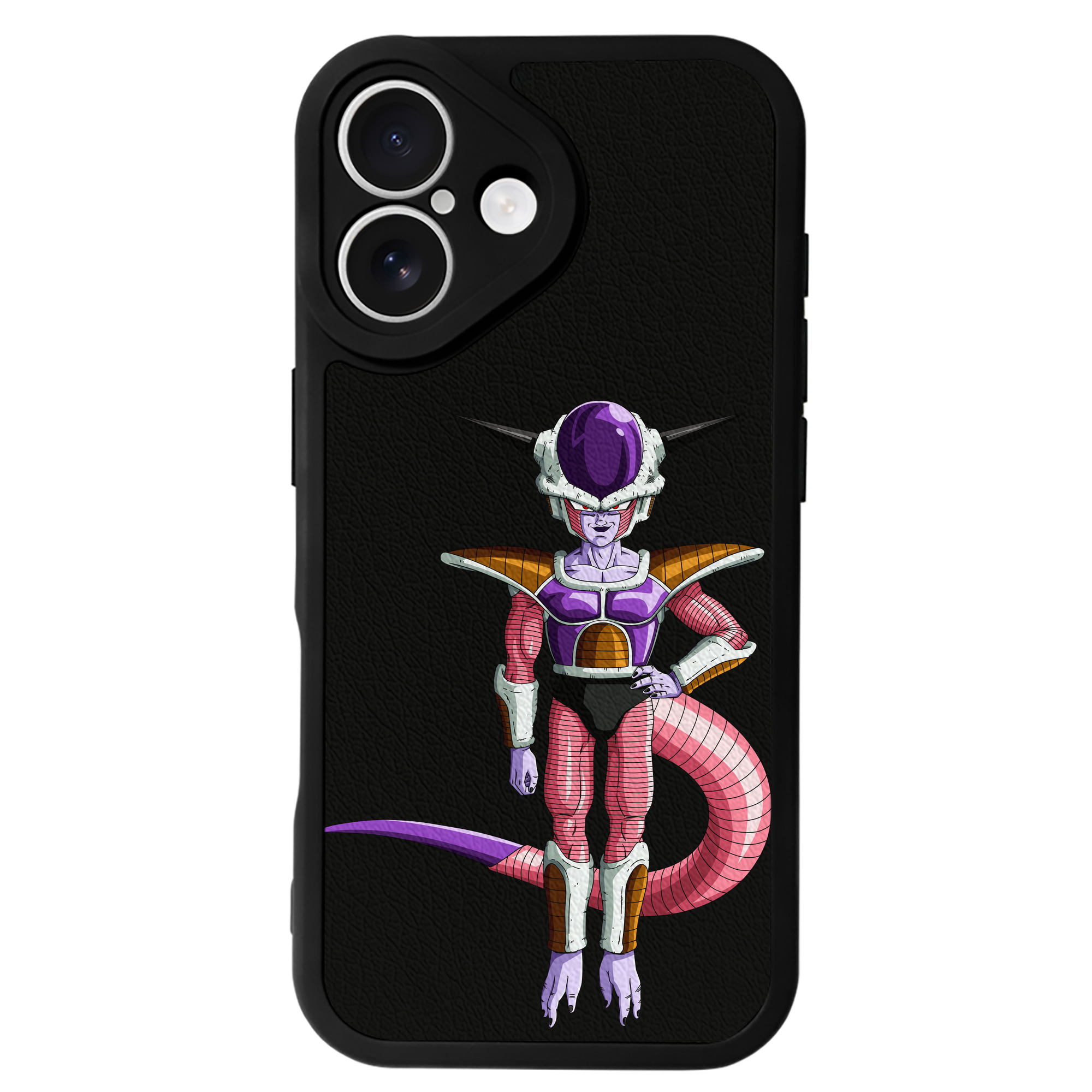 （画像用） ドラゴンボール フリーザ DRAGON BALL Frieza 【iPhone 16シリーズ対応】シリコンスマホケース（レザー調） 材質：シリコン